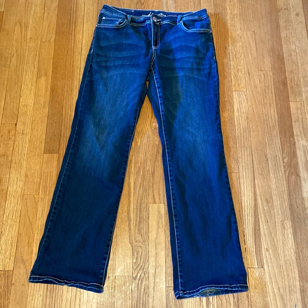 INC Denim international concepts Size 12 Women's Boot Leg Curvy Fit jeans